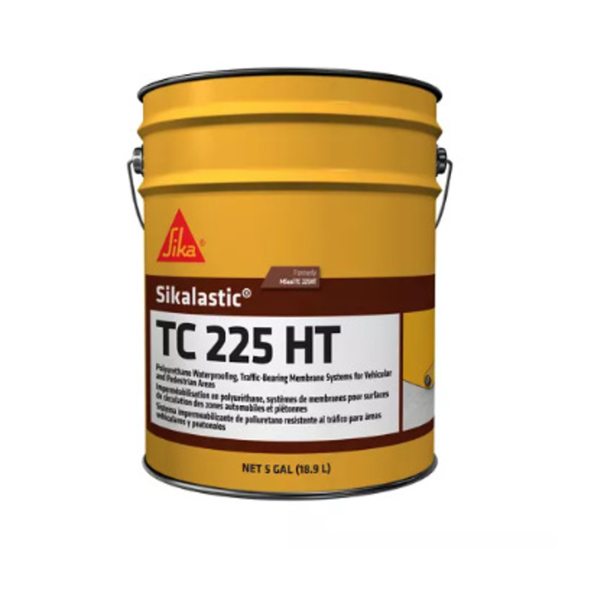 Sikalastic TC 225 HT Aliphatic Polyurethane Topcoat for SikaSeal Traffic 1500 Gray 5 Gallon